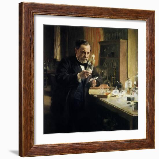 Louis Pasteur in Lab, 1884-Albert Edelfelt-Framed Giclee Print