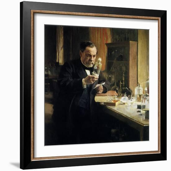 Louis Pasteur in Lab, 1884-Albert Edelfelt-Framed Giclee Print