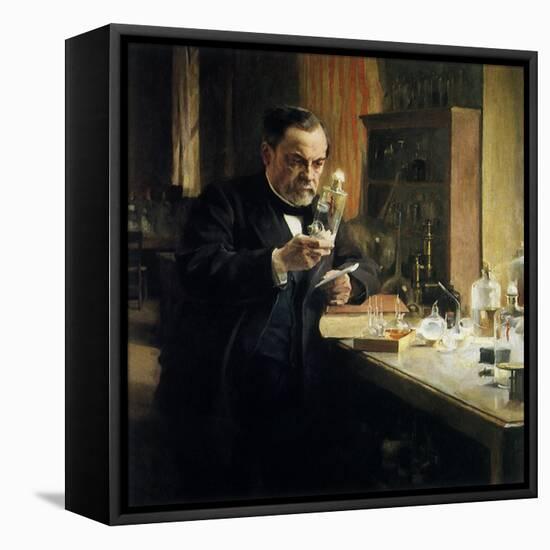 Louis Pasteur in Lab, 1884-Albert Edelfelt-Framed Premier Image Canvas