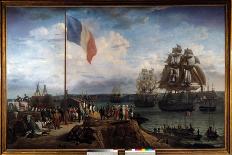 Emperor Napoleon I and Marie Louise Attend the Squadron of Admiral Troude in Cherbourg on 30/05/181-Louis Philippe Crepin-Giclee Print