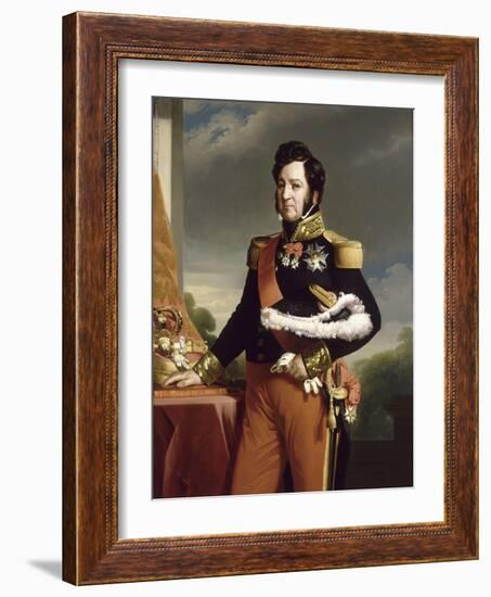 Louis-Philippe, roi des Français (copie d'après le portrait de Winterhalter)-Franz Xaver Winterhalter-Framed Giclee Print