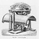 The Remarkable Typewriter Invented by Rasmus Hans Malling Johan Hansen in 1865-Louis Poyet-Art Print