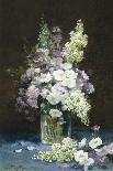Lilac and Summer Flowers in a Glass Vase-Louis-Remy Matifas-Framed Giclee Print
