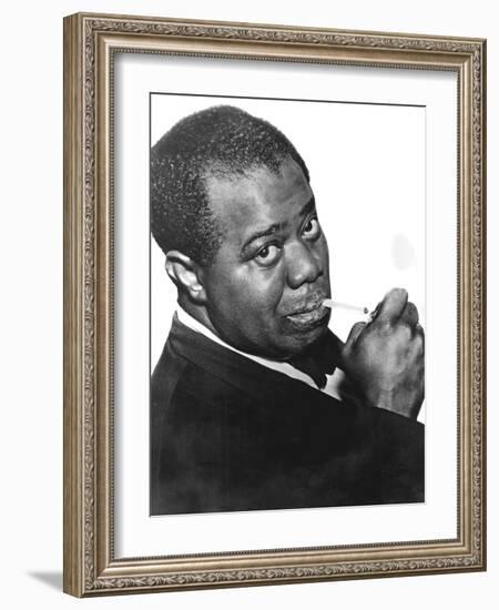 Louis 'Satchmo' Armstrong (C1898-197), American Jazz Trumpeter and Singer-null-Framed Photographic Print