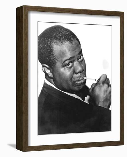 Louis 'Satchmo' Armstrong (C1898-197), American Jazz Trumpeter and Singer-null-Framed Photographic Print
