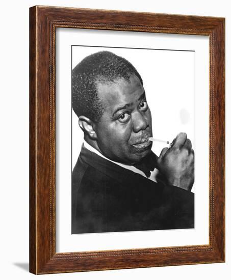 Louis 'Satchmo' Armstrong (C1898-197), American Jazz Trumpeter and Singer-null-Framed Photographic Print