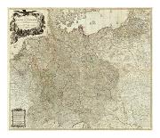 Map of the Empire of Germany, c.1790-Louis Stanislas D'arcy De La Rochette-Stretched Canvas