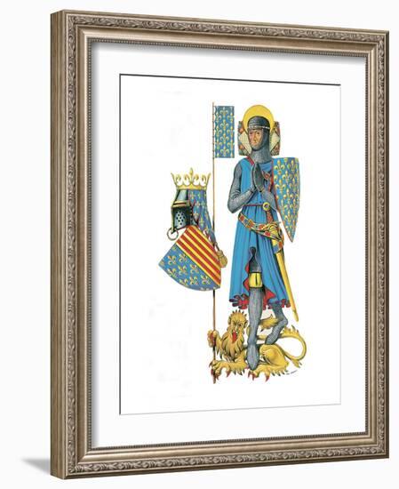 Louis the Ninth, Leader of the Last Two Crusades and One of the Greatest Kings of France-Escott-Framed Giclee Print