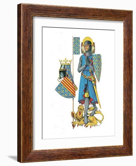 Louis the Ninth, Leader of the Last Two Crusades and One of the Greatest Kings of France-Escott-Framed Giclee Print