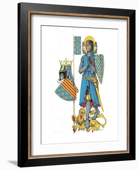 Louis the Ninth, Leader of the Last Two Crusades and One of the Greatest Kings of France-Escott-Framed Giclee Print