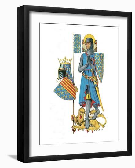 Louis the Ninth, Leader of the Last Two Crusades and One of the Greatest Kings of France-Escott-Framed Giclee Print