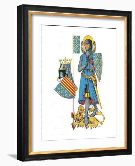 Louis the Ninth, Leader of the Last Two Crusades and One of the Greatest Kings of France-Escott-Framed Giclee Print