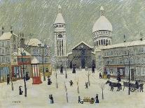 Place Du Tertre in Winter-Louis Vivin-Giclee Print