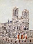 Notre-Dame (South Side), C.1933 (Oil on Canvas)-Louis Vivin-Giclee Print