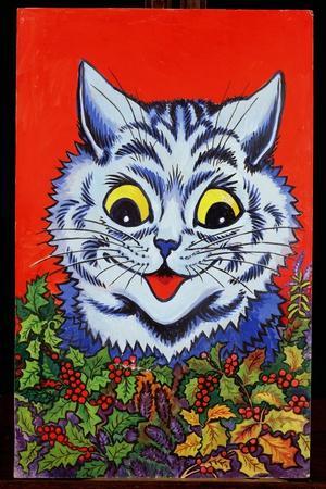  Louis Wain Cats Gathering Poster Canvas Art for Room Picture  Decor Prints Kitchen Wall Bedroom Giclee Painting Artwork Printed Canvas  Decorations Modern Home Office Vertical Painting  (12x18inch(30x45cm),Framed): Posters & Prints