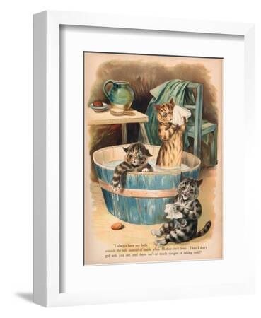 Famous Louis Wain Cat Print, My Wallpaper, , Fine Art Illustration, Book  Plate Page, Vintage Print, Frameable