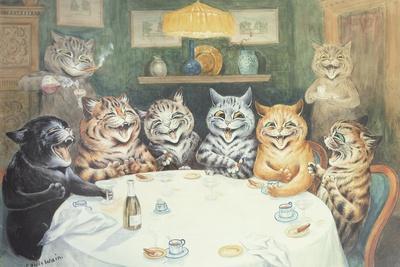 Cats at Play by Louis Wain Art Print