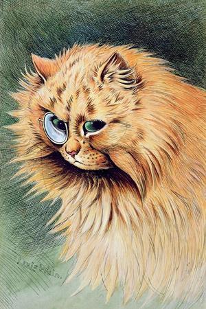 Monocled Cat Print Louis Wain Cat Art Canvas Print / Canvas Art by Kithara  Studio - Pixels Canvas Prints