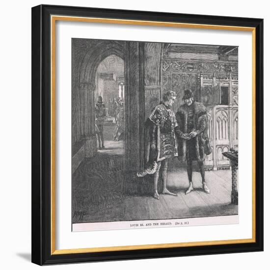 Louis XI and the Herald-Henry Marriott Paget-Framed Giclee Print