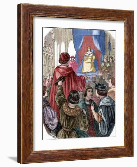 Louis XII of France (1462-1515) in the States General, 1506-Louis Dupre-Framed Giclee Print