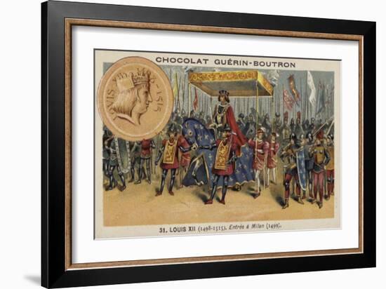 Louis XII of France Entering Milan, 1499-null-Framed Giclee Print