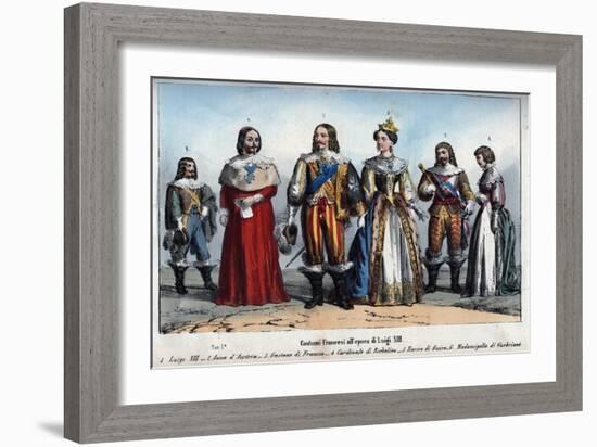 Louis XIII and Anne of Austria-Stefano Bianchetti-Framed Giclee Print