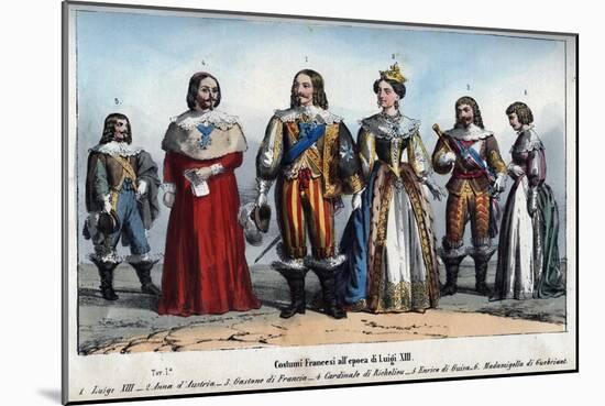 Louis XIII and Anne of Austria-Stefano Bianchetti-Mounted Giclee Print