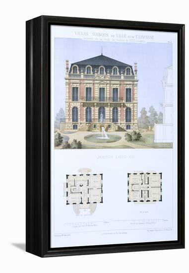 Louis Xiii House, from 'Town and Country Houses Based on the Modern Houses of Paris', C.1864-Olive-Framed Premier Image Canvas