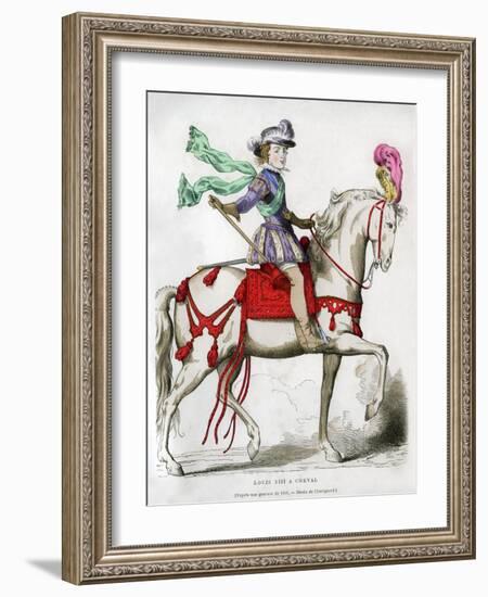 Louis XIII, King of France, 1615 (1882-188)-Chevignard-Framed Giclee Print