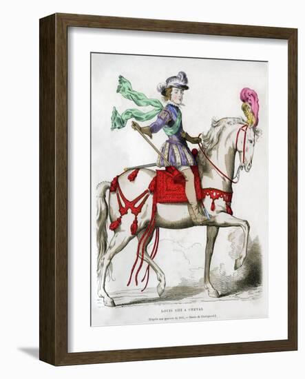 Louis XIII, King of France, 1615 (1882-188)-Chevignard-Framed Giclee Print