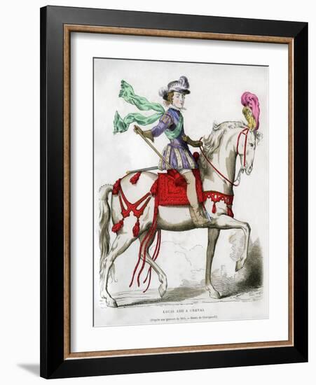 Louis XIII, King of France, 1615 (1882-188)-Chevignard-Framed Giclee Print