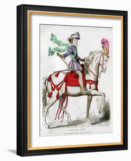 Louis XIII, King of France, 1615 (1882-188)-Chevignard-Framed Giclee Print