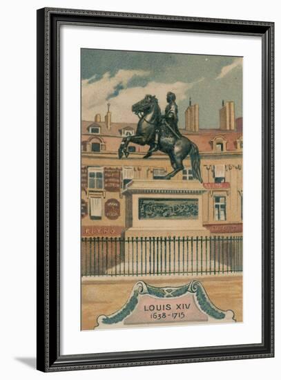 Louis XIV, 1638-1715, Erigee Place Des Victoires-null-Framed Giclee Print