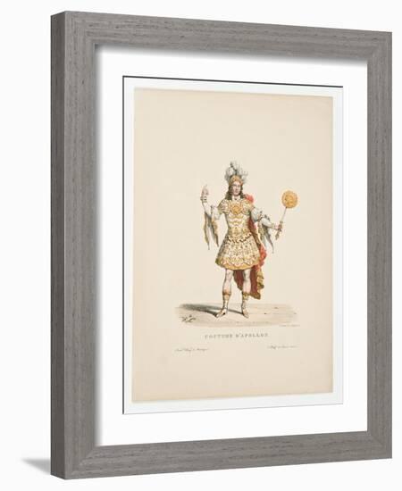 Louis XIV as Apollo in the Ballet Noces De Thétis Et Pélée in 1654-null-Framed Giclee Print