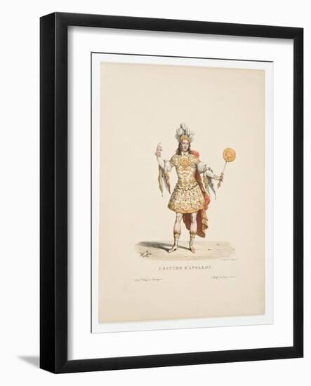 Louis XIV as Apollo in the Ballet Noces De Thétis Et Pélée in 1654-null-Framed Giclee Print