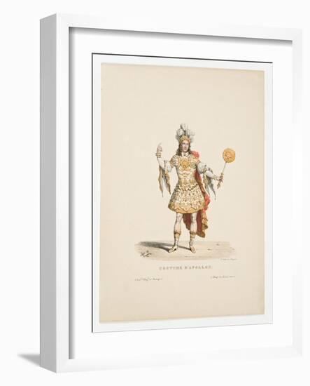 Louis XIV as Apollo in the Ballet Noces De Thétis Et Pélée in 1654-null-Framed Giclee Print