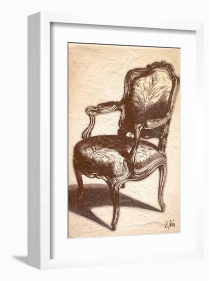 Louis XIV Chair-Rene Stein-Framed Art Print
