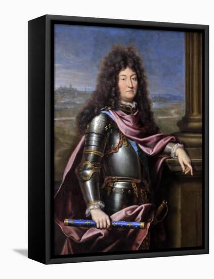 Louis XIV, King of France (1638-171)-Pierre Mignard-Framed Premier Image Canvas