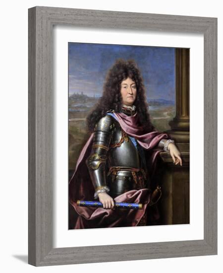 Louis XIV, King of France (1638-171)-Pierre Mignard-Framed Giclee Print