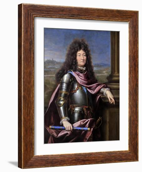 Louis XIV, King of France (1638-171)-Pierre Mignard-Framed Giclee Print