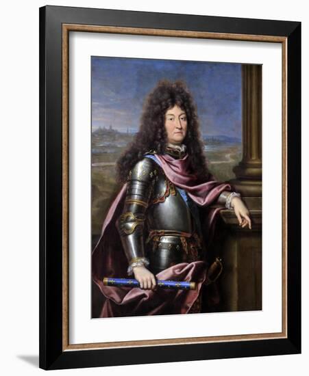 Louis XIV, King of France (1638-171)-Pierre Mignard-Framed Giclee Print