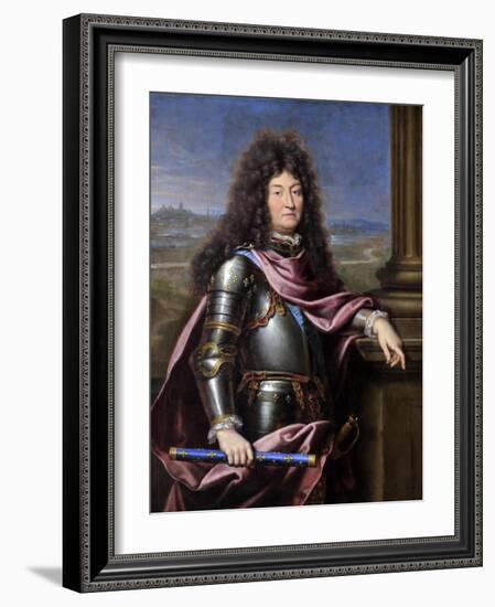 Louis XIV, King of France (1638-171)-Pierre Mignard-Framed Giclee Print