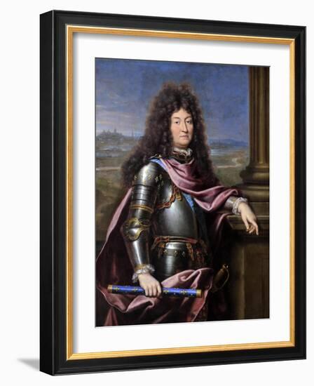 Louis XIV, King of France (1638-171)-Pierre Mignard-Framed Giclee Print