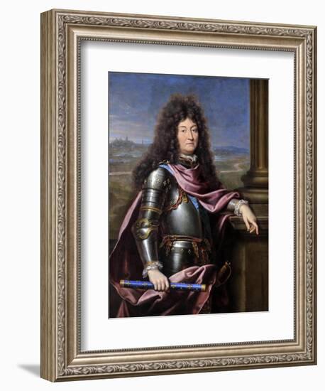 Louis XIV, King of France (1638-171)-Pierre Mignard-Framed Giclee Print