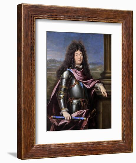 Louis XIV, King of France (1638-171)-Pierre Mignard-Framed Giclee Print