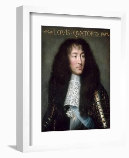 Louis XIV, King of France (1638-171)-Charles Le Brun-Framed Giclee Print