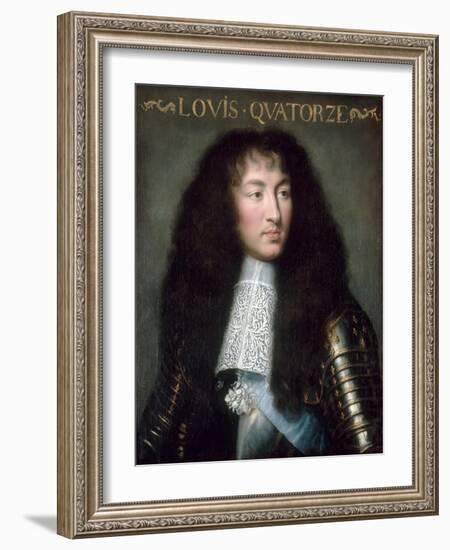 Louis XIV, King of France (1638-171)-Charles Le Brun-Framed Giclee Print