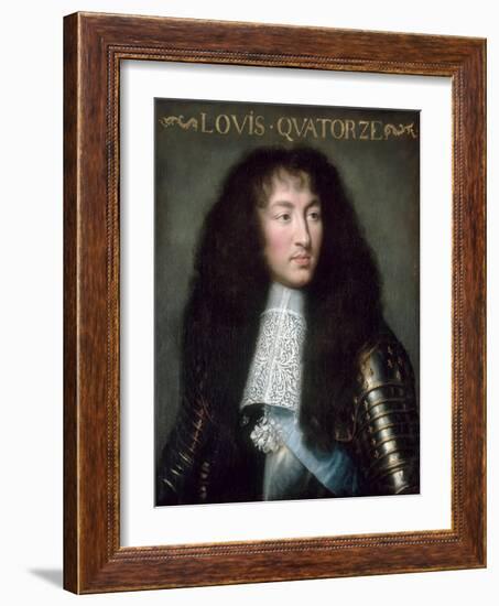 Louis XIV, King of France (1638-171)-Charles Le Brun-Framed Giclee Print