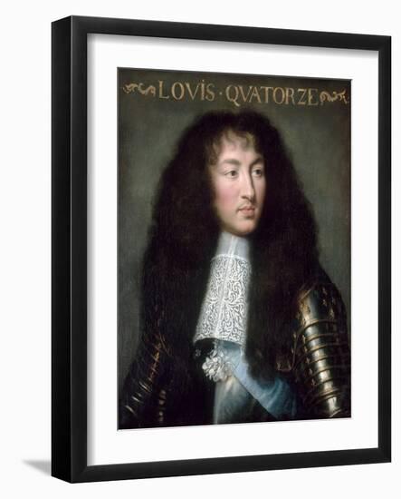 Louis XIV, King of France (1638-171)-Charles Le Brun-Framed Giclee Print