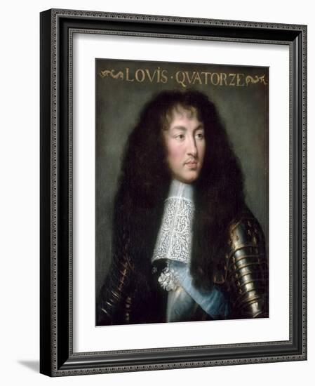 Louis XIV, King of France (1638-171)-Charles Le Brun-Framed Giclee Print